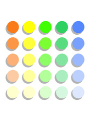 Poster with abstract geomertic dots. Abstract wall art, contemporary style. Minimalistic vecor design in bright colours