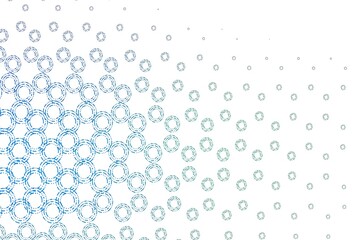 Light blue, green vector layout with circle shapes.