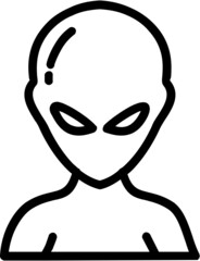 alien character outline
