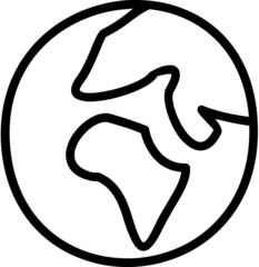 handdrawn earth planet