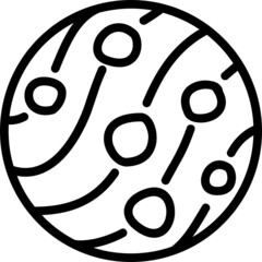 handdrawn mars planet