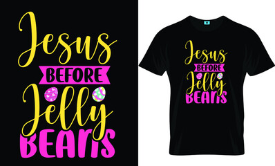 Easter day t-shirt design template