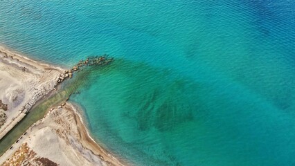 aerial view of island