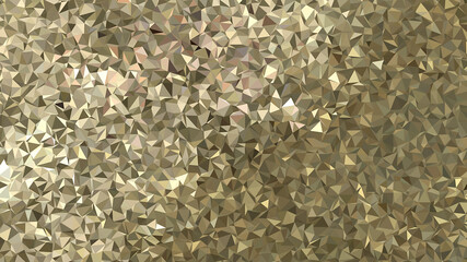 Abstract textural geometric polygonal gold background.