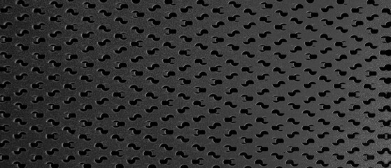 black metal grid wave seamless dot pattern. mesh pattern background texture