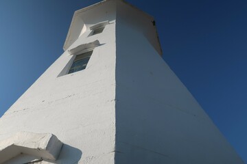 white church tower