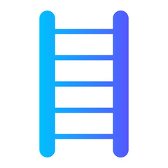 step ladder gradient icon