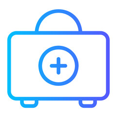 first aid kit gradient icon