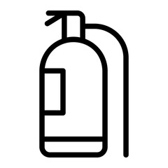 fire extinguisher line icon