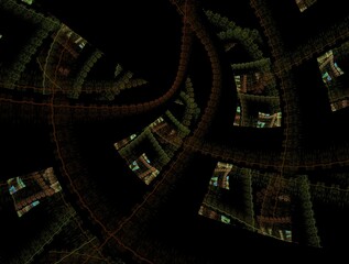 Imaginatory fractal abstract background Image