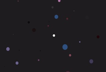 Light Blue, Red vector template with circles.