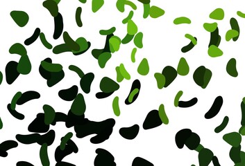 Light Red vector pattern with chaotic shapes.