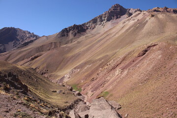 Aconcagua Park trail in Argentina