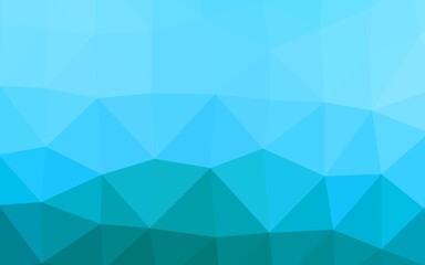 Light BLUE vector blurry triangle template.