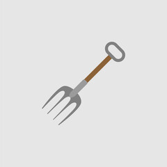 Rake icon. Cartoon of sickle vector icon