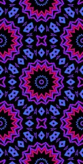 Fractodome Colorful Seamless Fractal Patterns
