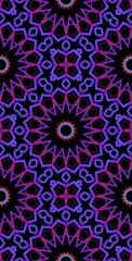 Fractodome Colorful Seamless Fractal Patterns