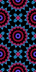 Fractodome Colorful Seamless Fractal Patterns