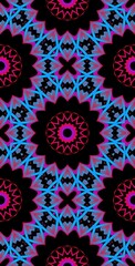 Fractodome Colorful Seamless Fractal Patterns