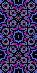 Fractodome Colorful Seamless Fractal Patterns