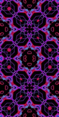 Fractodome Colorful Seamless Fractal Patterns