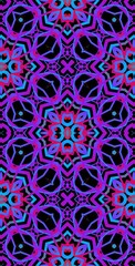 Fractodome Colorful Seamless Fractal Patterns