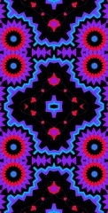 Fractodome Colorful Seamless Fractal Patterns