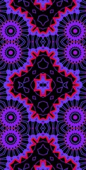 Fractodome Colorful Seamless Fractal Patterns