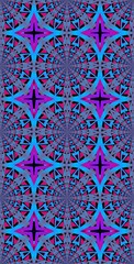 Fractodome Colorful Seamless Fractal Patterns