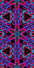 Fractodome Colorful Seamless Fractal Patterns