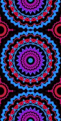 Fractodome Colorful Seamless Fractal Patterns