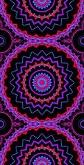 Fractodome Colorful Seamless Fractal Patterns