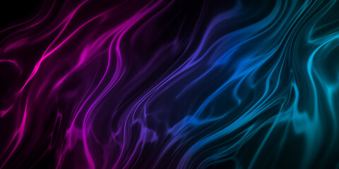 Obraz premium Abstract colorful gradient light fluid wavy dynamic isolated on black background in concept modern, technology