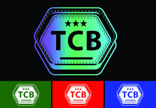 TCB letter new logo and icon design template