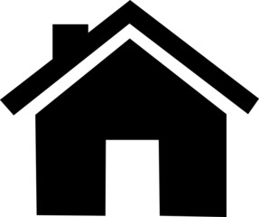 Small house. Icon Vector. Simple flat symbol..eps