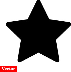 Fototapeta premium Star Icon vector. Simple flat symbol. Perfect Black pictogram illustration on white background..eps