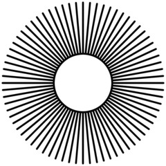 Sun symbol, magic sign