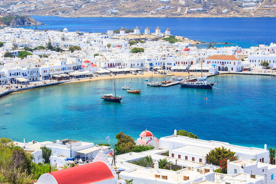 Mykonos island coast 