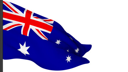 national flag background image,wind blowing flags,3d rendering,Flag of Australia