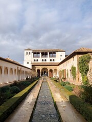 [Spain] Fountain in the Court of la Acequia in the Generalife (The Alhambra, Granada)