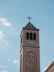church steeple with cross