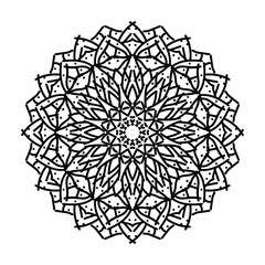 Hand drawn mandala. decoration in ethnic oriental  doodle ornament.