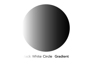 black and white circle gradient 