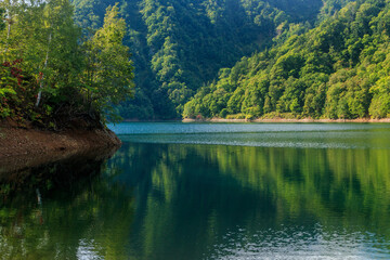 北海道札幌市、静寂に包まれる晩夏のさっぽろ湖【9月】