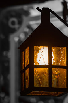 old house in the night