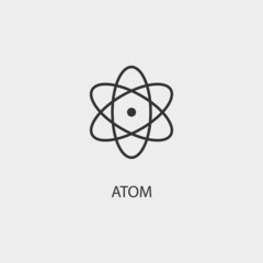 Atom vector icon illustration sign