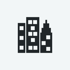 Building vector icon illustration sign