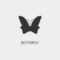  Butterfly vector icon illustration sign