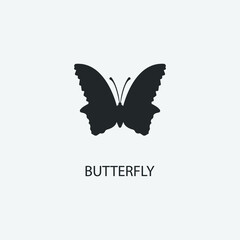  Butterfly vector icon illustration sign