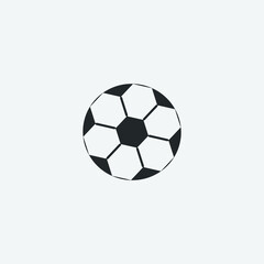 Fototapeta premium Football vector icon illustration sign